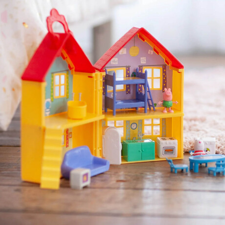 Casita Peppa Pig Original Con Figuras Y Accesorios Casita Peppa Pig Original Con Figuras Y Accesorios