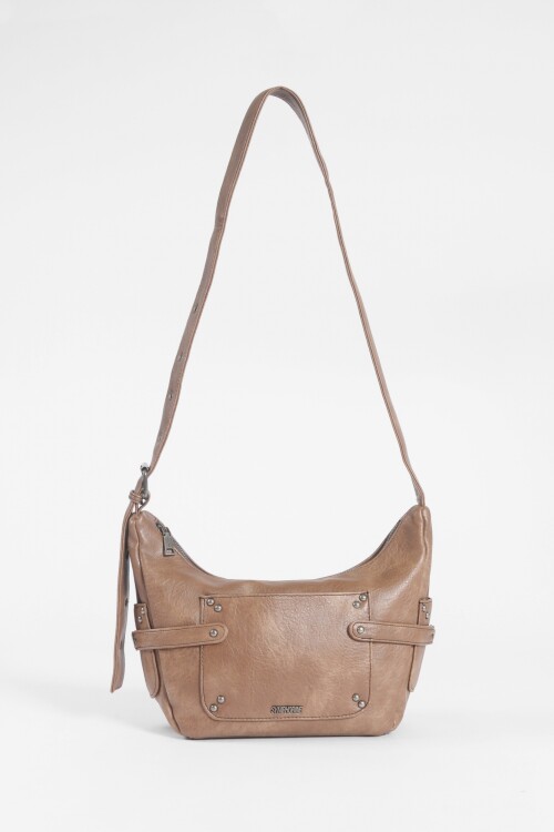 Bandolera soft bolsillo marrón