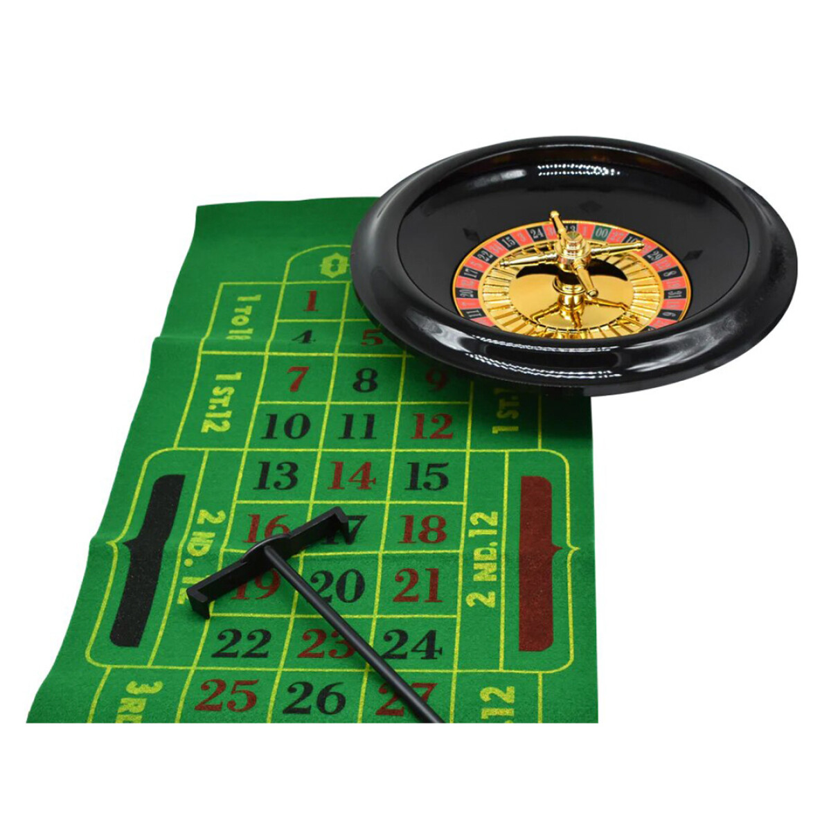 Set de Ruleta Completo 120 piezas con Black Jack 