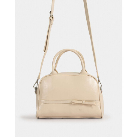 Cartera Bowling Marron Beige