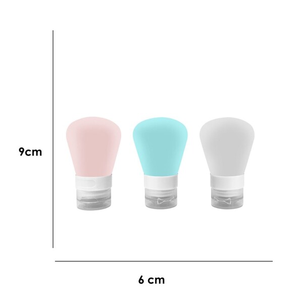 Kit frasco silicona 55ml 3pcs diseño 1