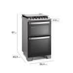 Cocina Combinada Electrolux 4 Hornallas Doble Horno EL-FE4DC Inoxidable