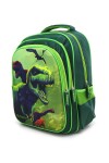 Mochila escolar 3D dinosaurio Verde