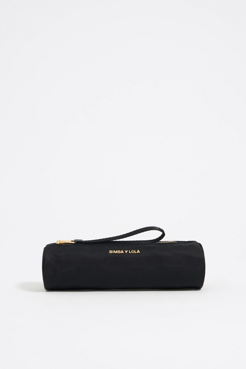 NECESER ESTUCHE CILÍNDRICO NYL Negro