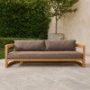 Sofá de exterior PALMA Beige - 2 CUERPOS
