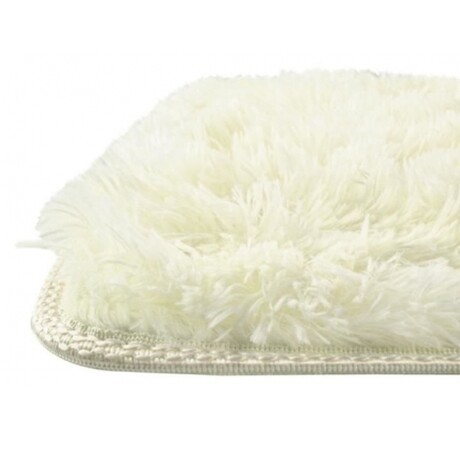 Alfombra Peluda para Baño Ducha 40x60cm. Microfibra Crema