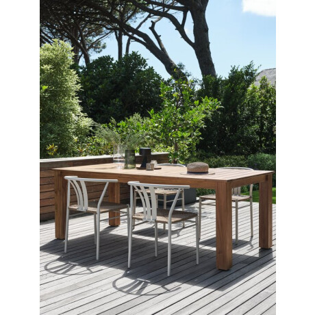 Mesa de jardín DRAMMEN A100xAl210 teca Natural