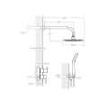 CONJUNTO MONOCOMANDO NEGRO MATE TELEDUCHA Y ROCIADOR S941502RP240NM Conjunto Monocomando Negro Mate Teleducha Y Rociador S941502rp240nm