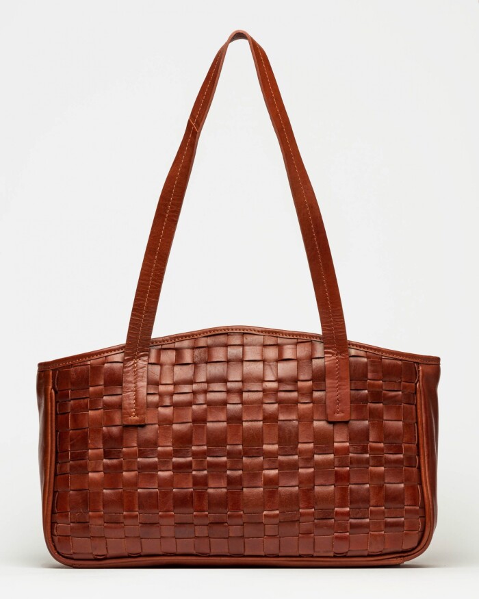Bolso The Knit Bag en cuero vacuno Cuoio
