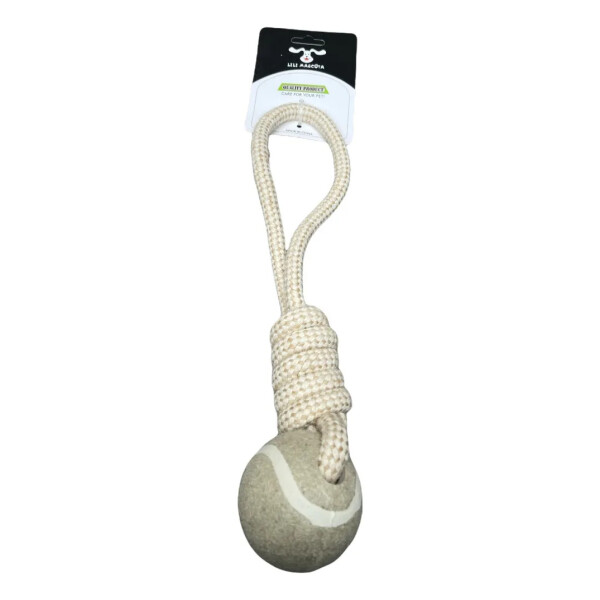 Juguete Para Perro De Cuerda Con Pelota - Okidoki Juguete Para Perro De Cuerda Con Pelota - Okidoki