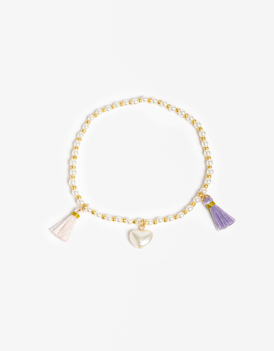 Pulsera Elástica Para Niñas Corazón 