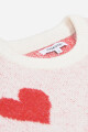 Sweater corazones - Mujer BLANCO Y ROJO