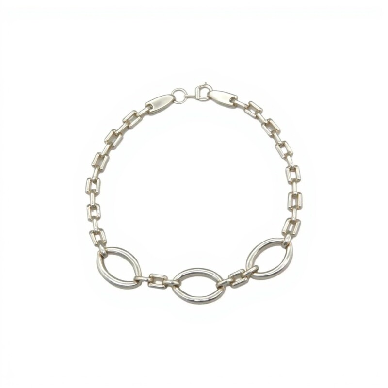 Pulsera Ovalos-Plata 925-Sin piedra-PU3083 sinpiedra
