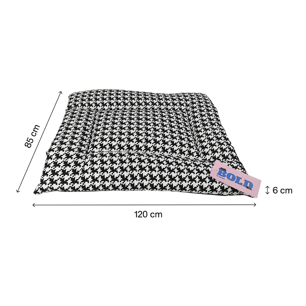 COLCHONETA BOLD NEO BLACK HOUNDTOOTH 120X85X6CM COLCHONETA BOLD NEO BLACK HOUNDTOOTH 120X85X6CM