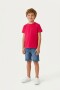 Remera m/c escote redondo y bolsillo ROJO