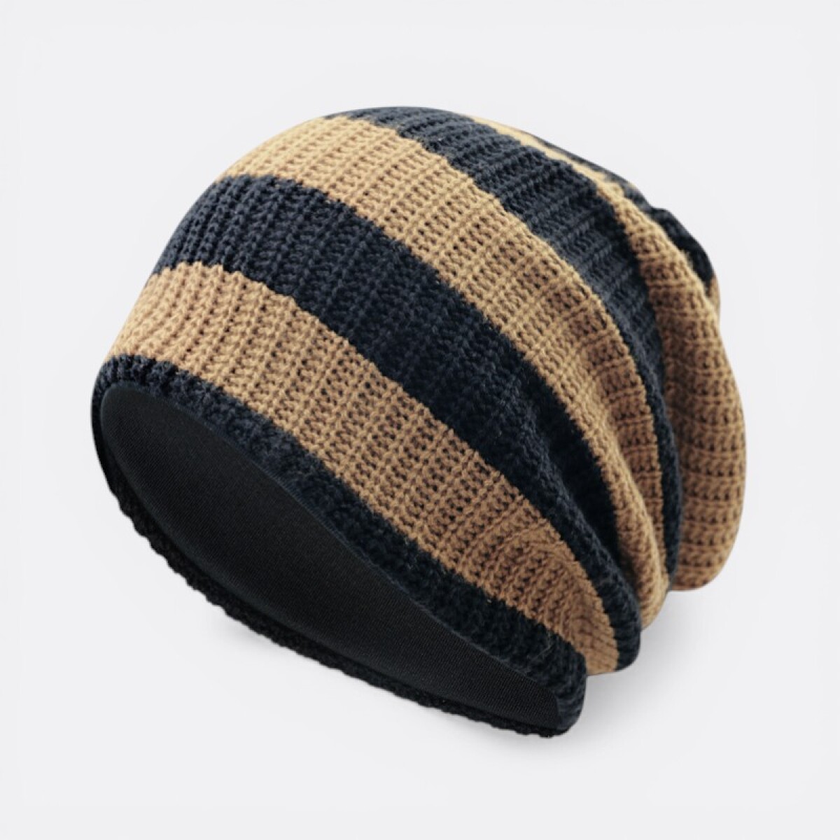 Gorro Beanie Urban Comfort Abrigo - Mostaza Negro 