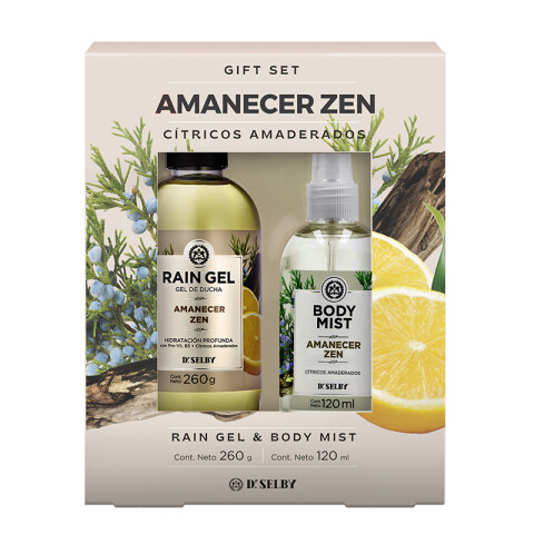 Set gel de ducha + Body mist Rain gel Amanacer Zen