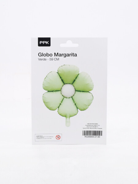 GLOBO MARGARITA 59CM VERDE VERDE