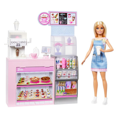 Muñeca Barbie Coffee Shop con juego y accesorios Muñeca Barbie Coffee Shop con juego y accesorios