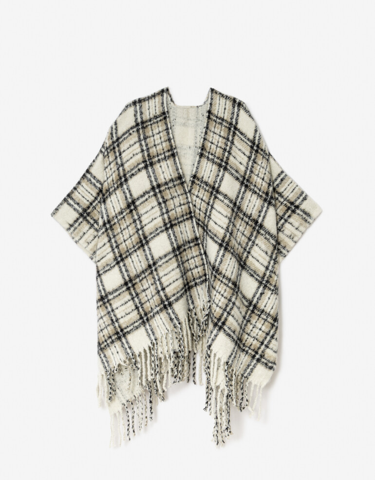 Ponchos Poncho Estampado - Combinacion Multicolor