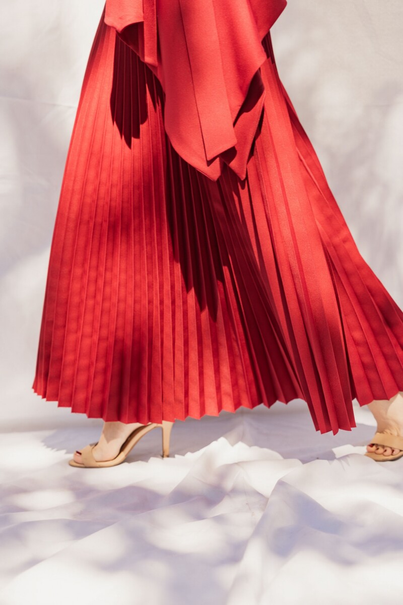 FALDA OLIVIA MAXI BURGUNDY FALDA OLIVIA MAXI BURGUNDY