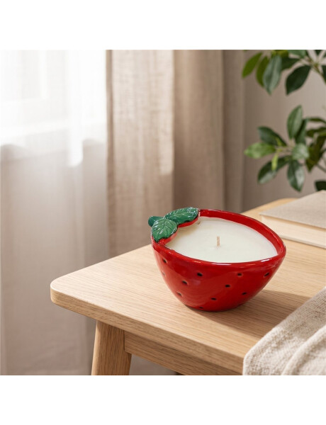 VELA AROMATICA DE FRUTA FRUTILLA VELA AROMATICA DE FRUTA FRUTILLA