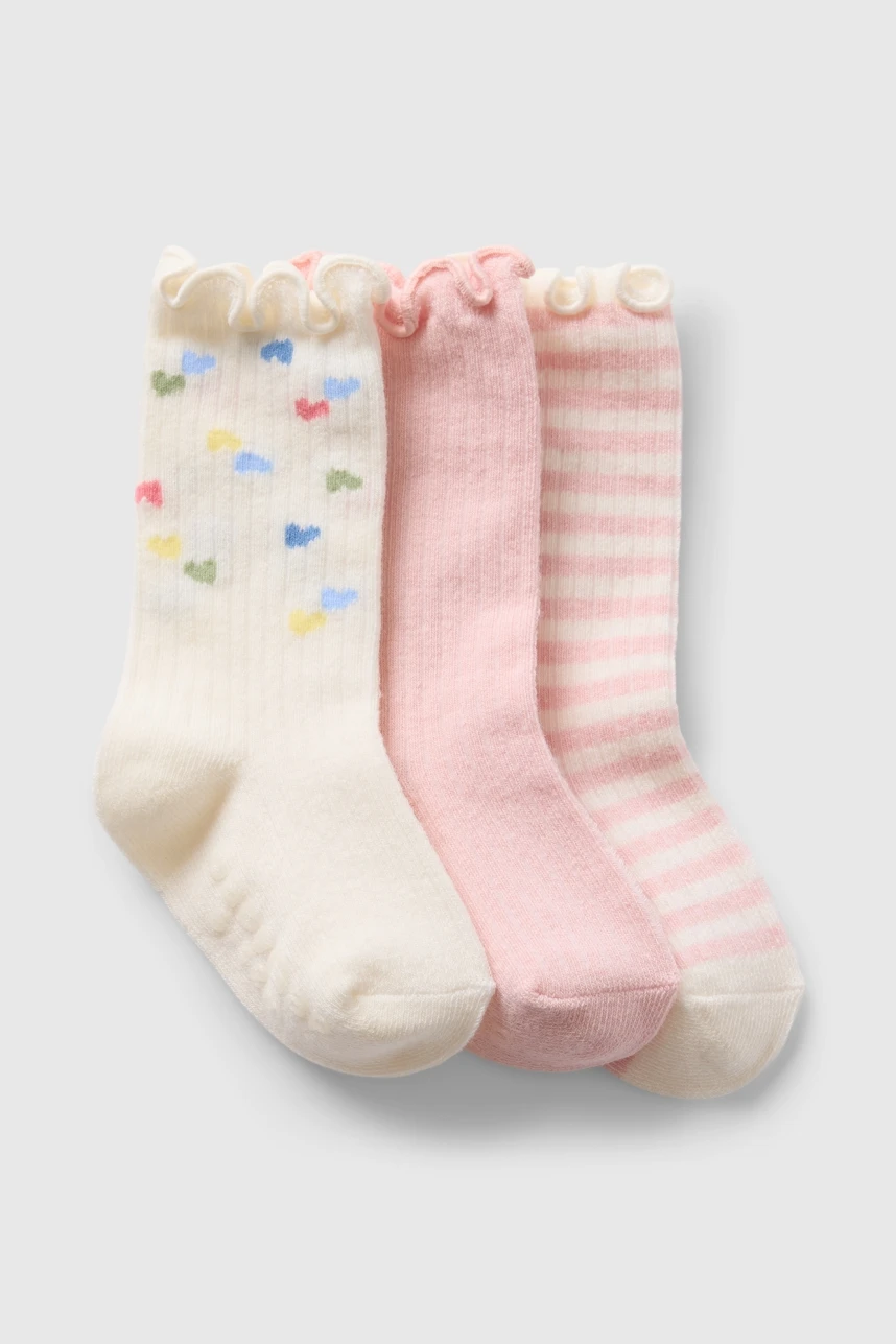 Medias Pack X3 Bebé Misty Rose