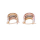 Aros oro 18 k triple 3 tonos. Aros oro 18 k triple 3 tonos.