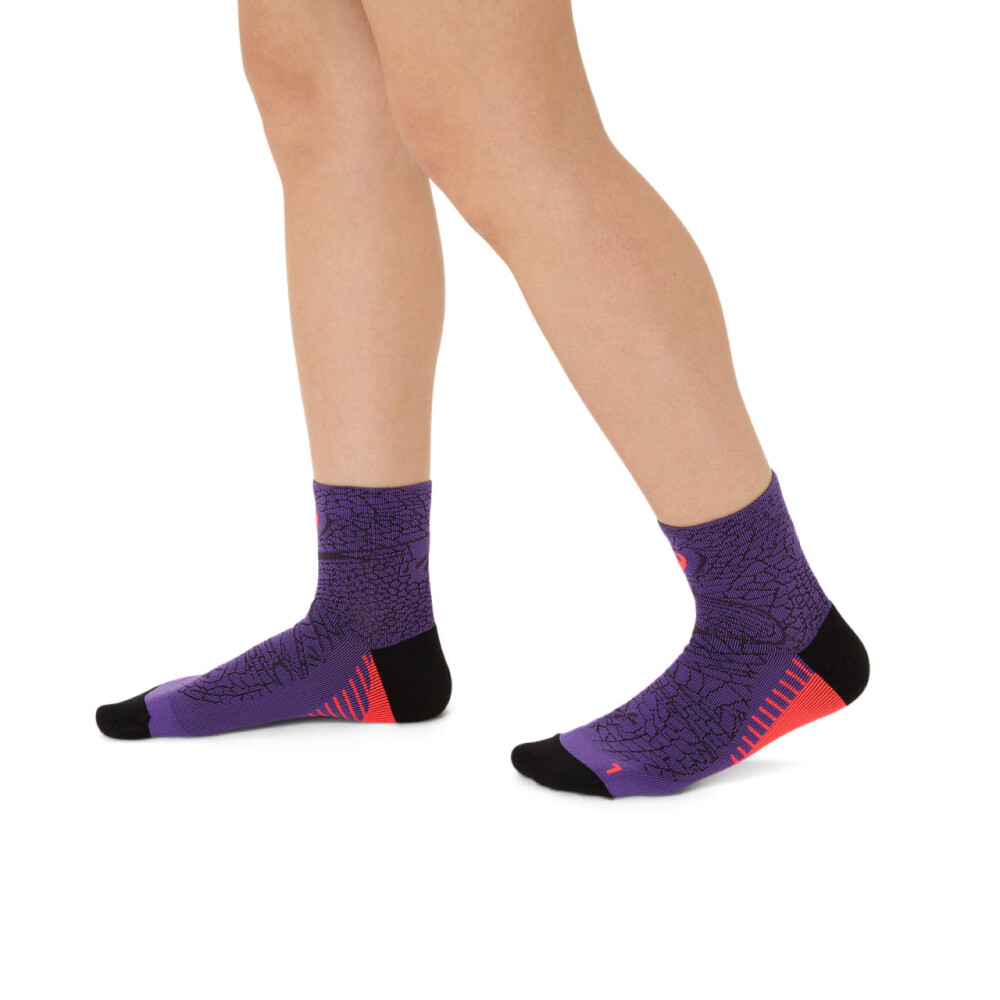 Medias Running Performance Run Sock Quarter Unisex Edo Purple