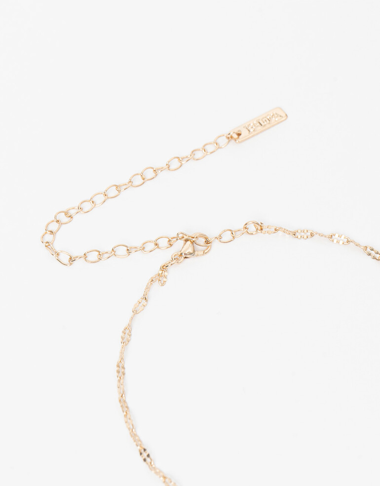 Collares Cortos Strass Collar Corto Frutal Con Cubic Zirconia - Dorado