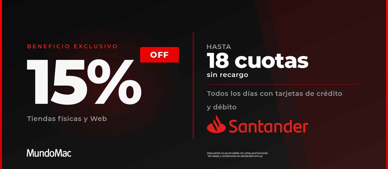 Apple, iPhone, iPad, Apple Watch, Santander, Descuento Santander