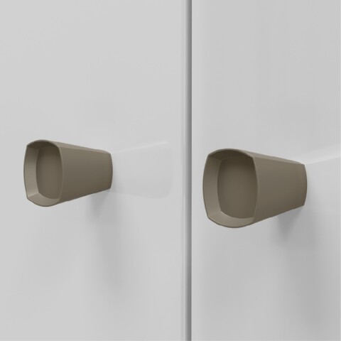 Armario Ropero Mónaco 4P+2C con Espejo Blanco Armario Ropero Mónaco 4P+2C con Espejo Blanco