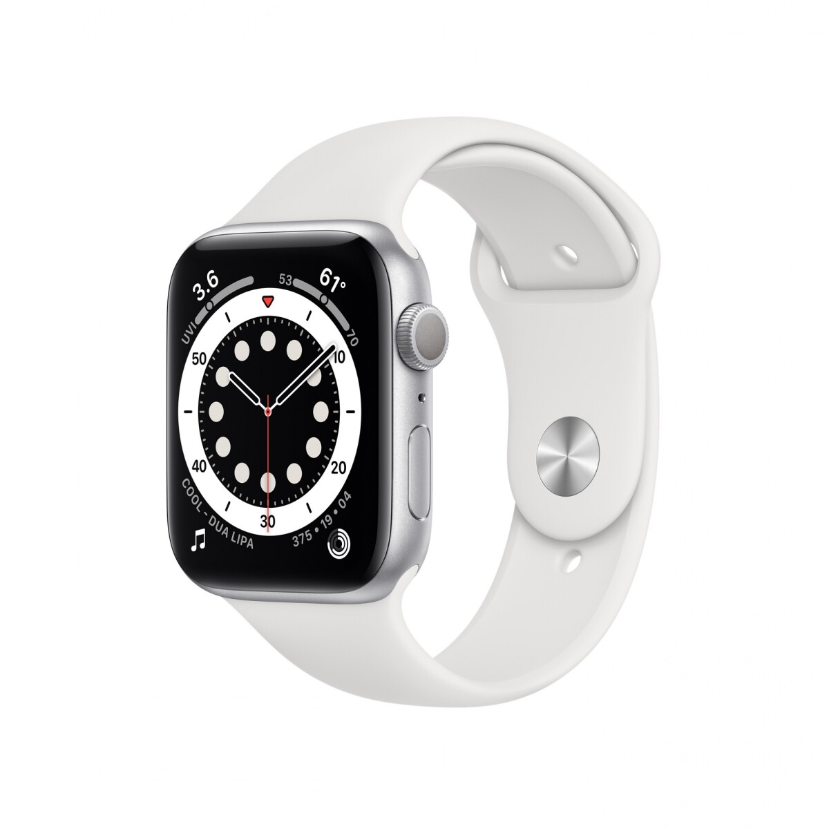 Apple Watch Series 6 44mm GPS - Aluminio Plateado/Blanco 
