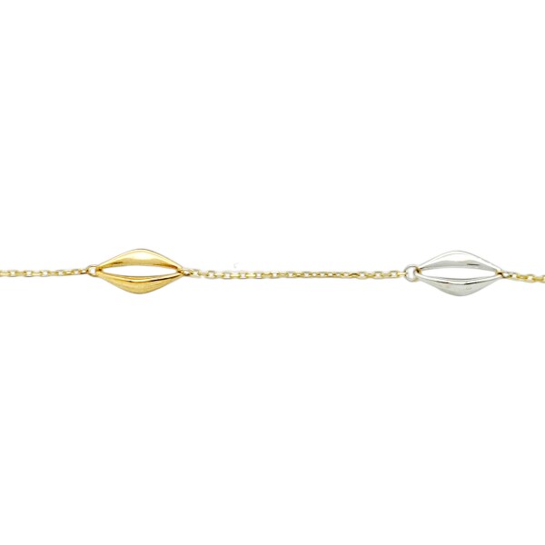 Pulsera Jardin Bicolor -Oro bajo-Sin piedra-PU8071 sinpiedra