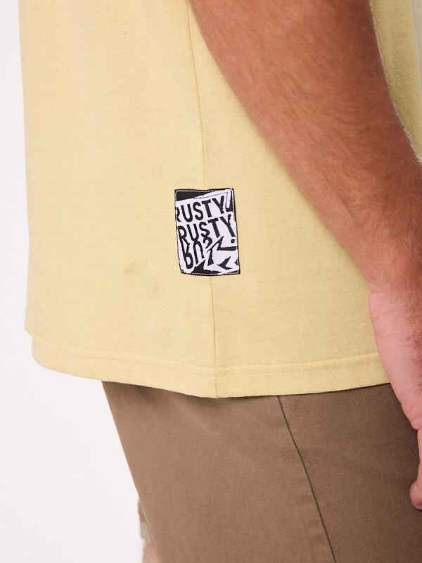 T-SHIRT CARLITOS RUSTY Amarillo