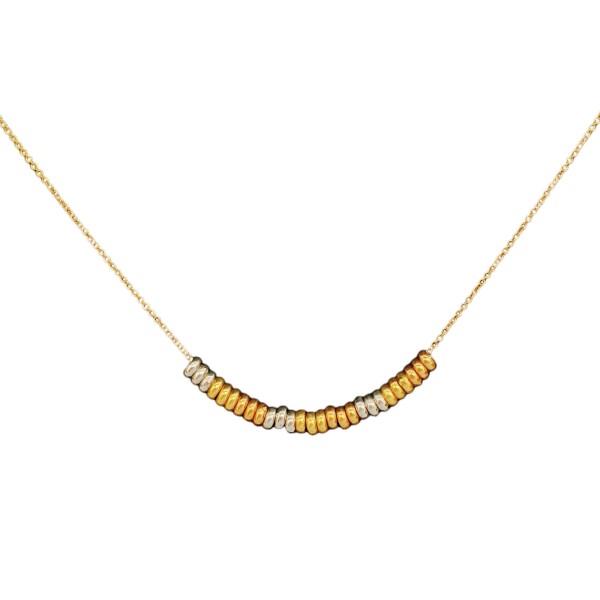 Conjunto Tricolor-Oro bajo-Sin piedra-CJ8023 Sinpiedra