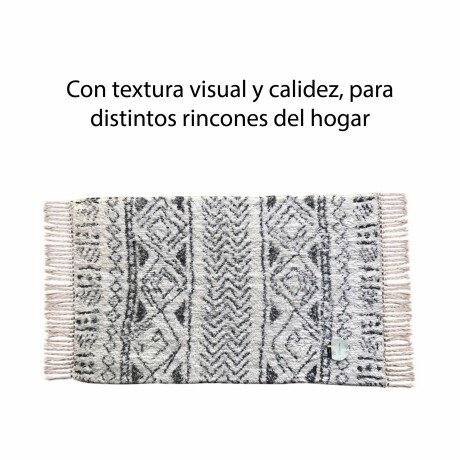 Alfombra Estilo Tribal Moderna Interior Hogar Blanco