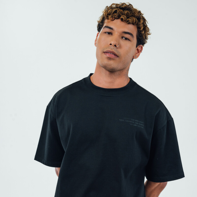 Remera KicksLab de Hombre Negro