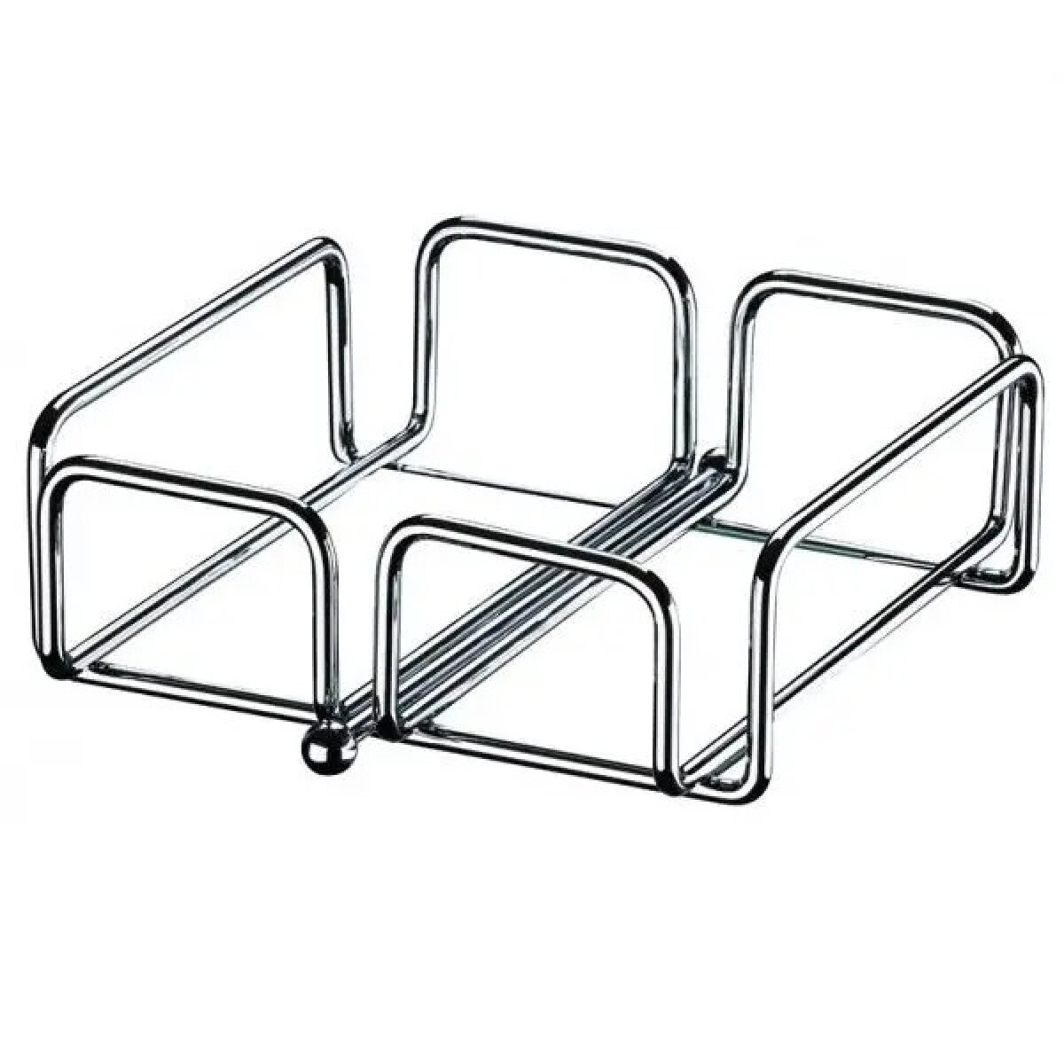 Servilletero en acero inox cromado 