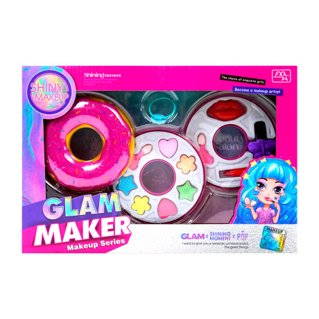 Cajita de dona con maquillaje y esmalte Cajita de dona con maquillaje y esmalte
