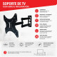 Soporte de TV de 14 a 55″ con giro e inclinación NEGRO