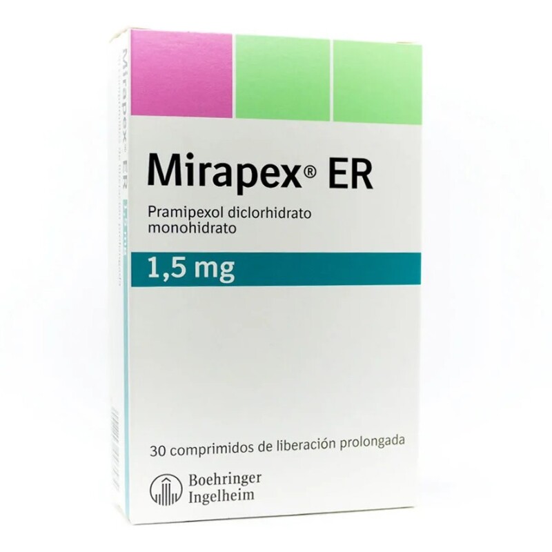 Mirapex Er 1.5 Mg. 30 Comp. Mirapex Er 1.5 Mg. 30 Comp.