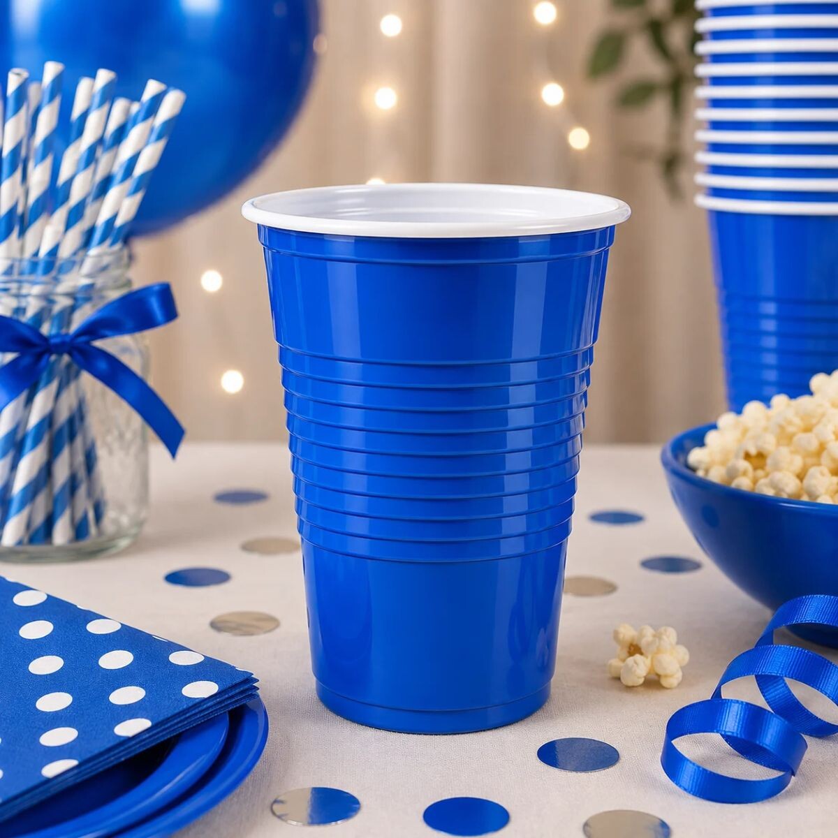 Vaso 350ml Diferentes colores x50un - Azul 
