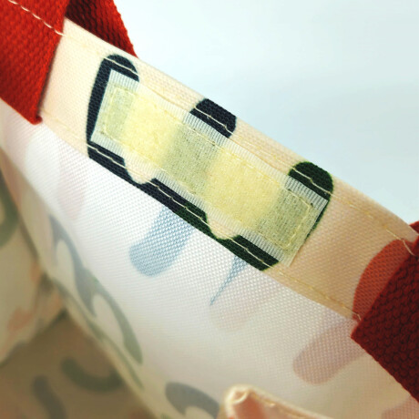Lunchera con velcro con asa Blanco