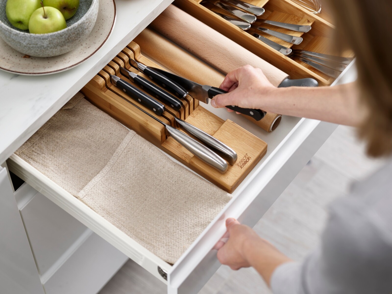 Organizador Compacto para Cuchillos Joseph Joseph DrawerStore™ Bambú - PREVENTA 