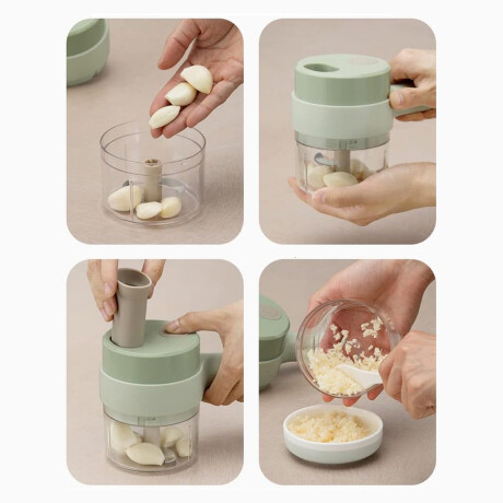 Cortador eléctrico de verduras multiuso Verde