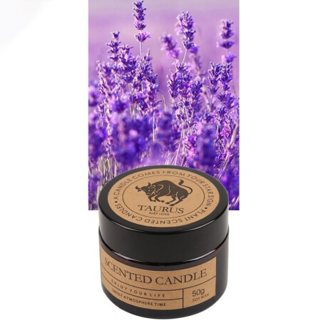 Vela Aromática Del Zodiaco Tauro - Lavanda
