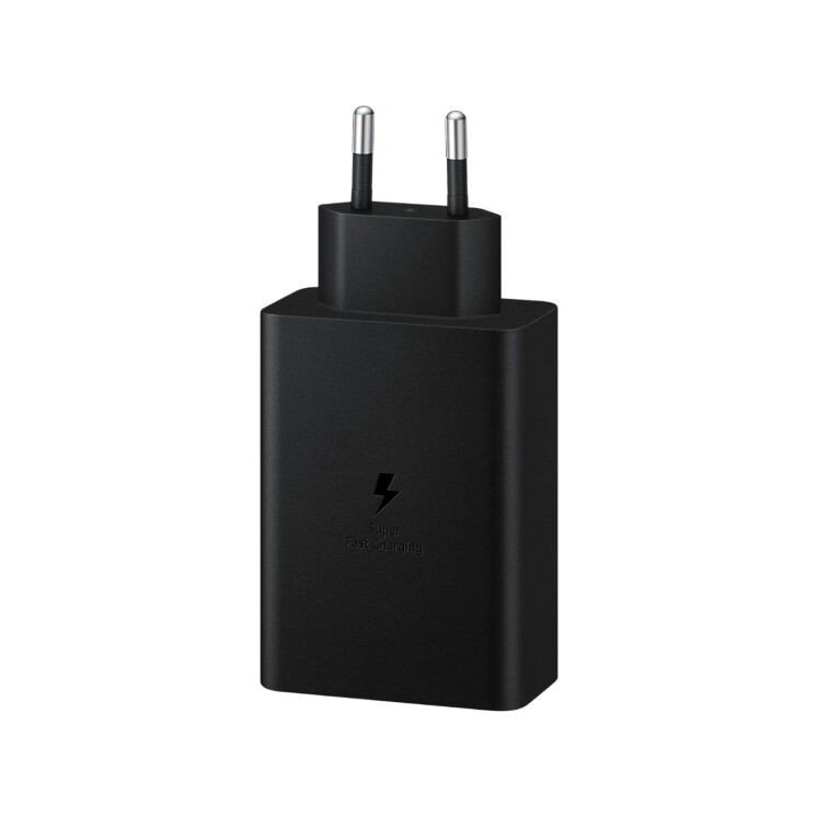 Cargador Samsung Trio 65 W Carga Súper Rápida 2 USB-C + USB-A Cargador Samsung Trio 65 W Carga Súper Rápida 2 USB-C + USB-A