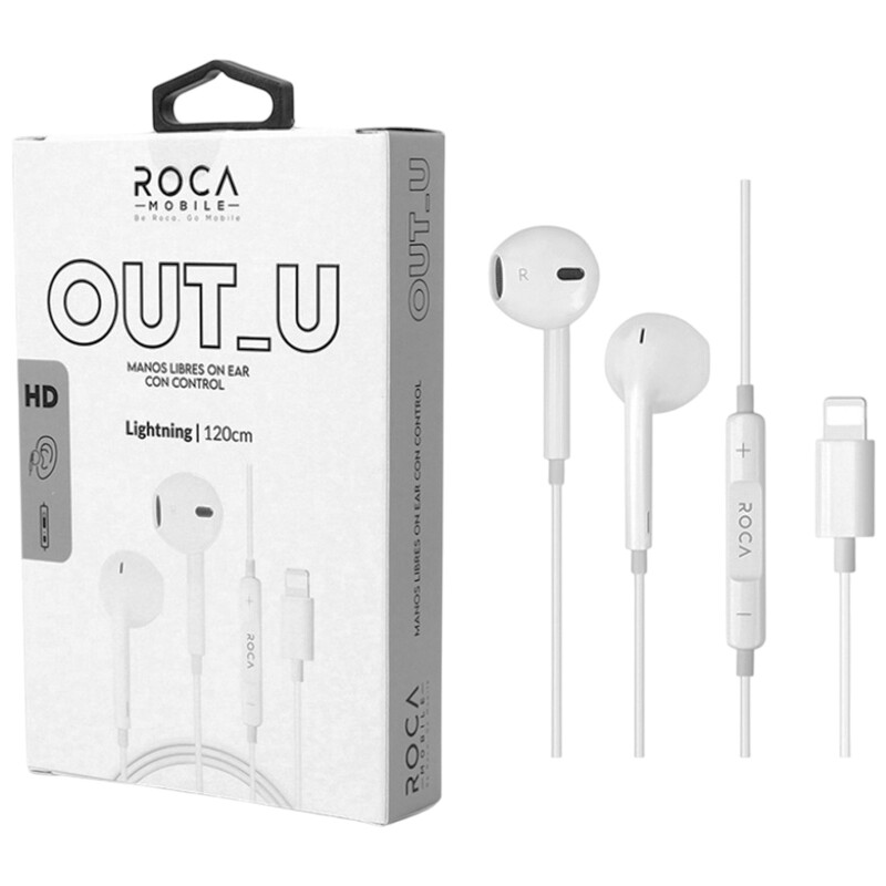 Auriculares Manos Libres Cableados con Lightning Roca Mobile Auriculares Manos Libres Cableados con Lightning Roca Mobile