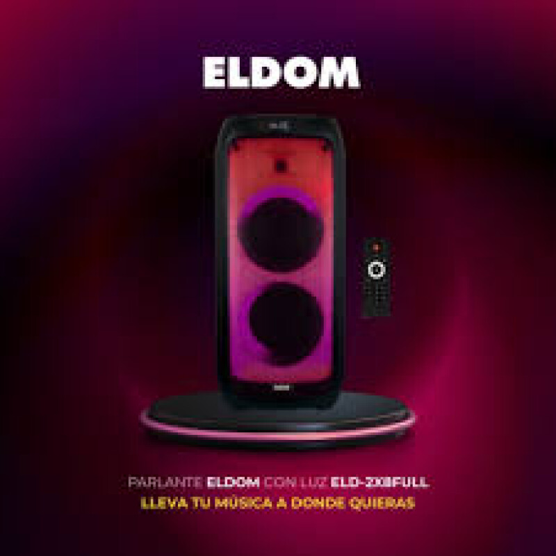 PARLANTE ELDOM CON LUZ ELD-2X8FULL PARLANTE ELDOM CON LUZ ELD-2X8FULL